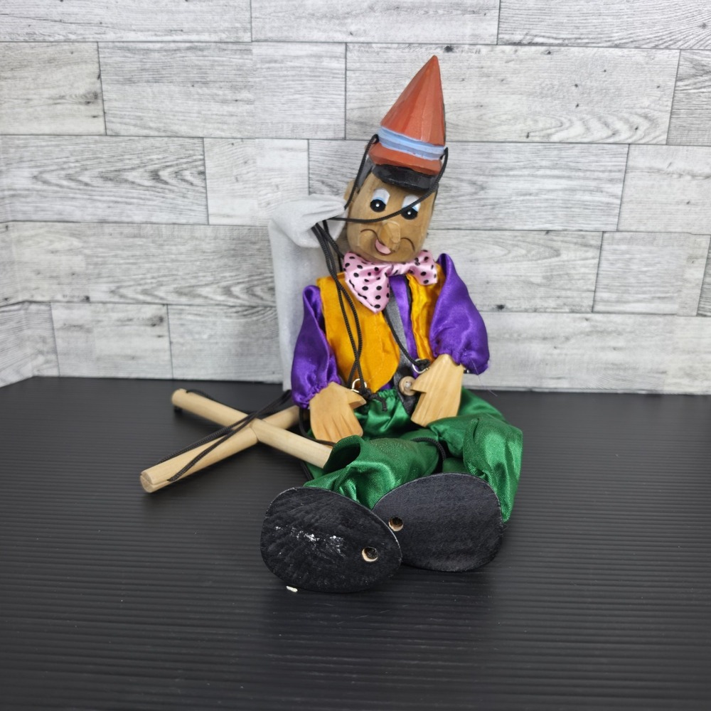 VINTAGE  MARIONETTE PINOCCHIO PULL‎ STRING PUPPET